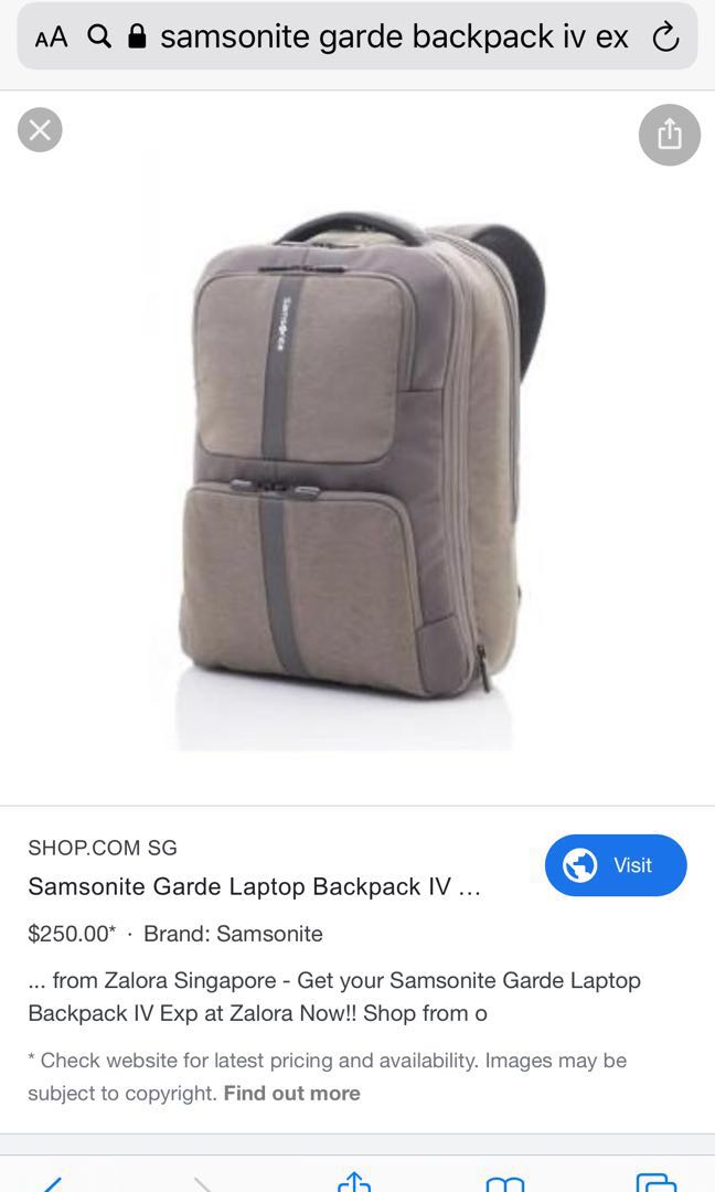 samsonite garde backpack iv