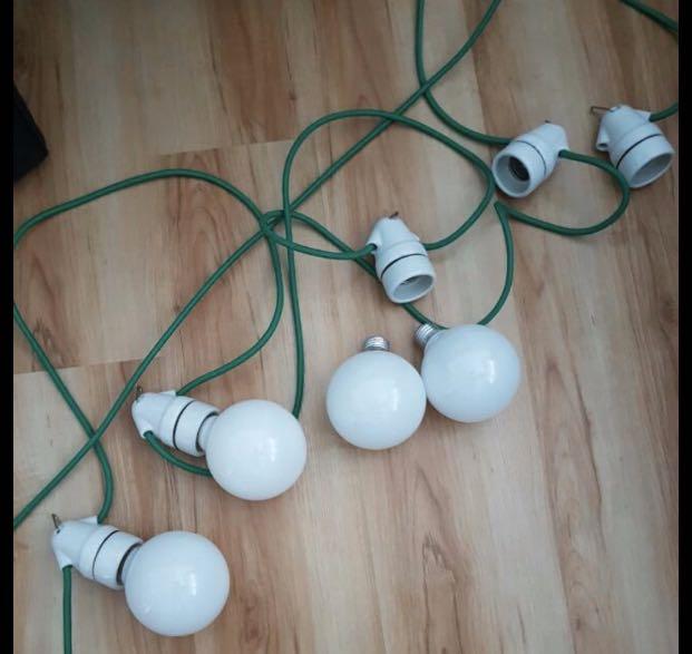Scandinavian lamps (Category: Lighting) located in Singapore. Submitted by 99xdeals (Listing ID 270221702, Image 2). Description: Mint condition Can fit up to 5 E27 bulbs Includes 4 bulbs Each bulb holder has a hook for hanging (refer to pic 4) #decor #home #renovation #scandinavian #lighting #lamp.