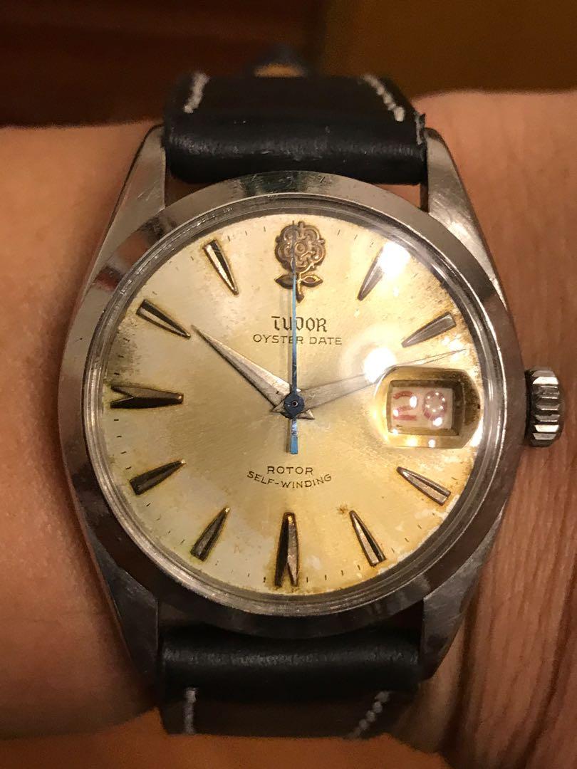 罕有Tudor 大花(7944)全自動手錶, 興趣及遊戲, 收藏品及紀念品, 古董