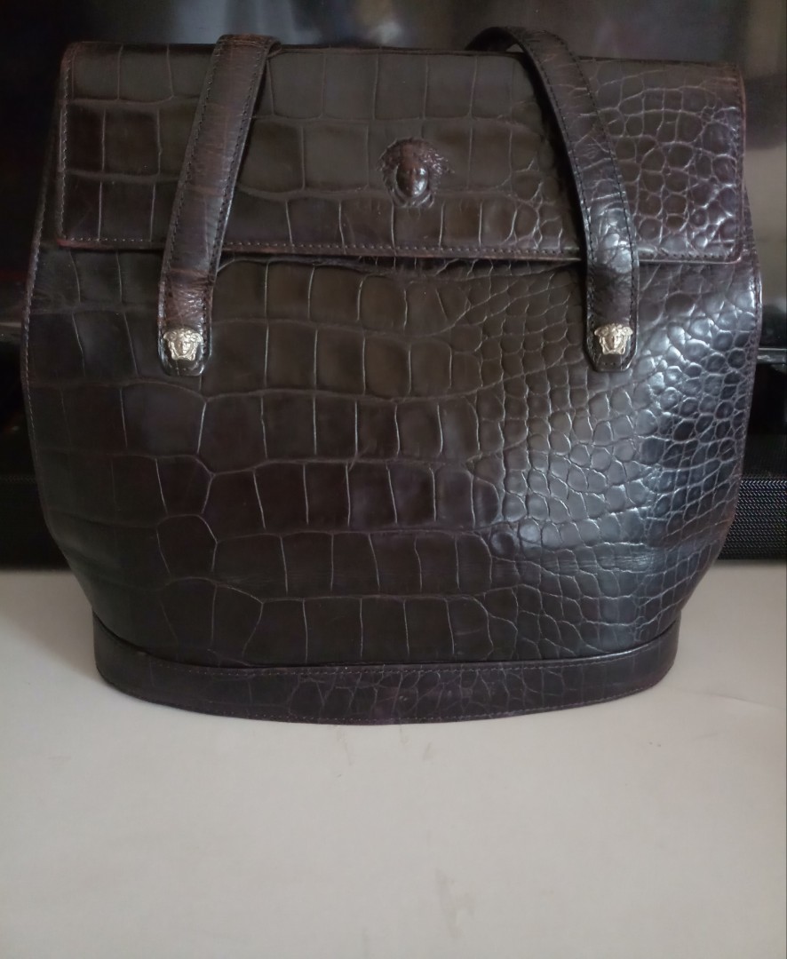 versace leather bag