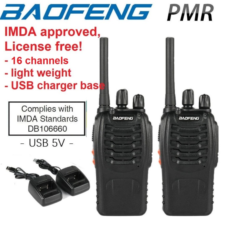 BAOFENG BF-88E PMR446 License-free Radio - Baofeng