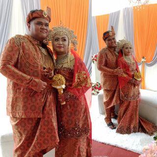 Songket couple outfit for plus size