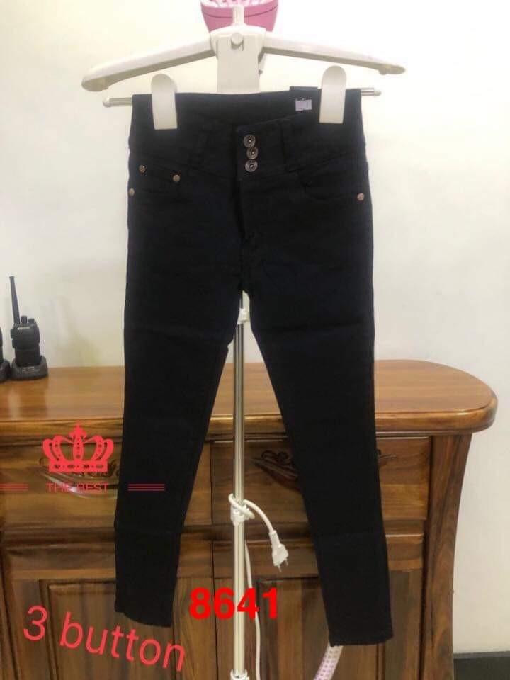 women's 3 button jeans