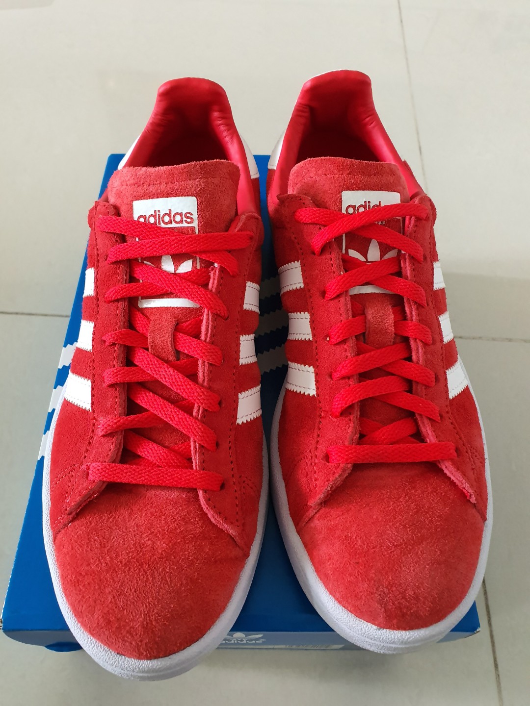 Adidas Campus W Red Sneakers, Women's 