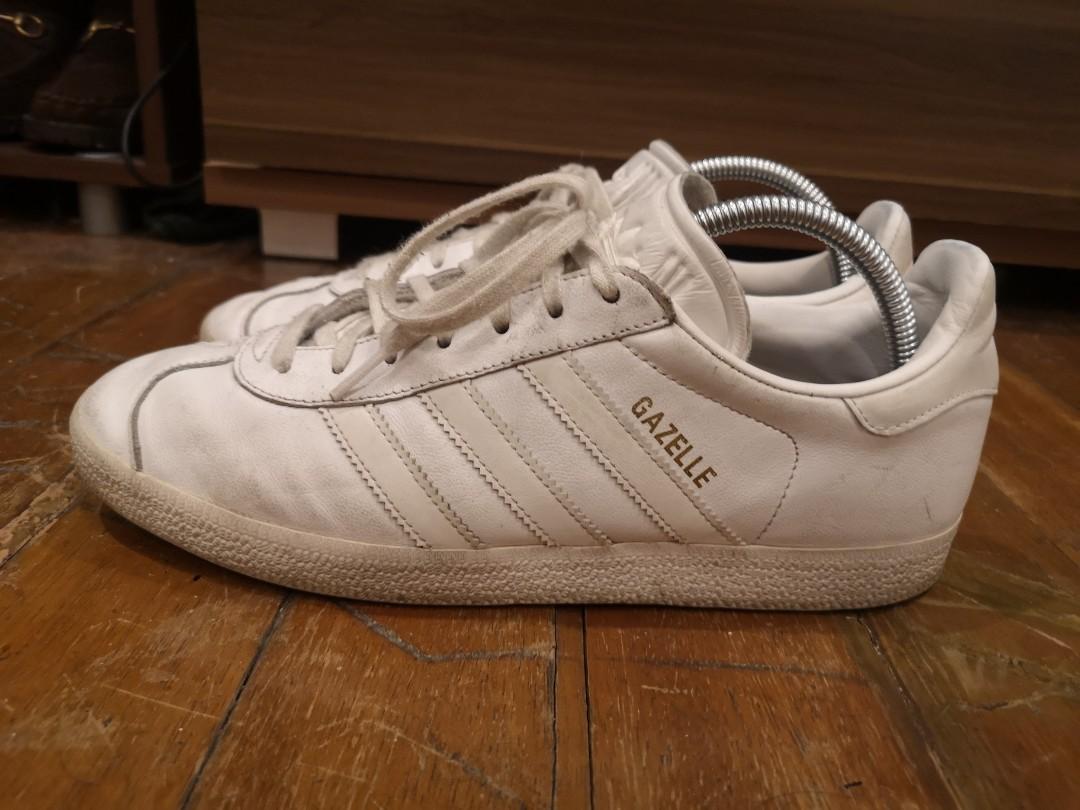 adidas gazelle triple white