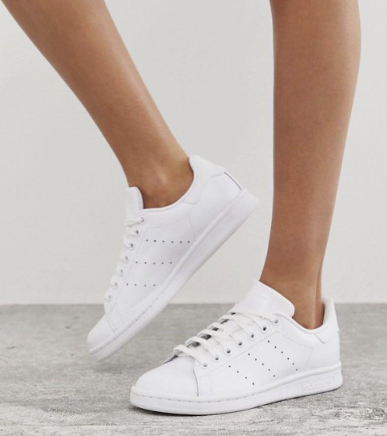 adidas stan smith women all white
