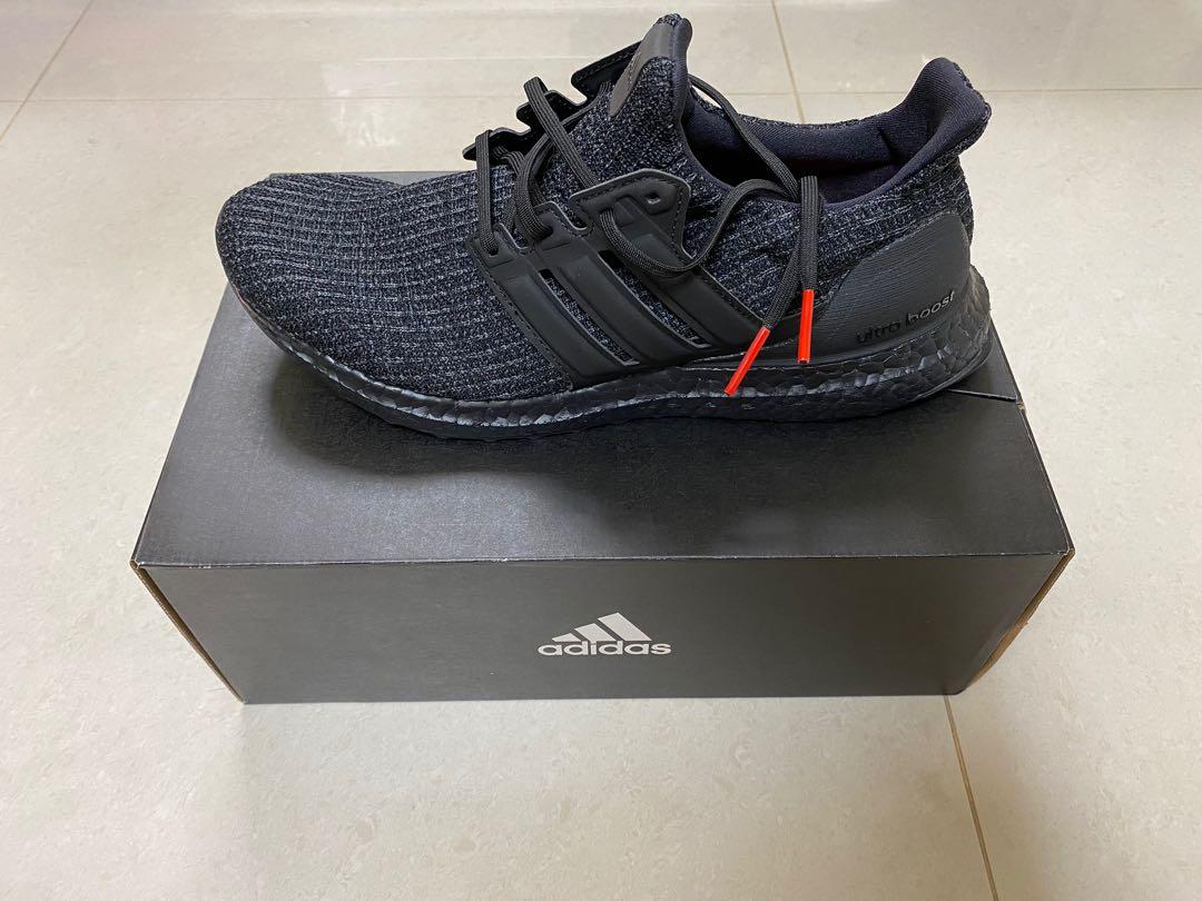 Ultra boost sales triple black nubuck