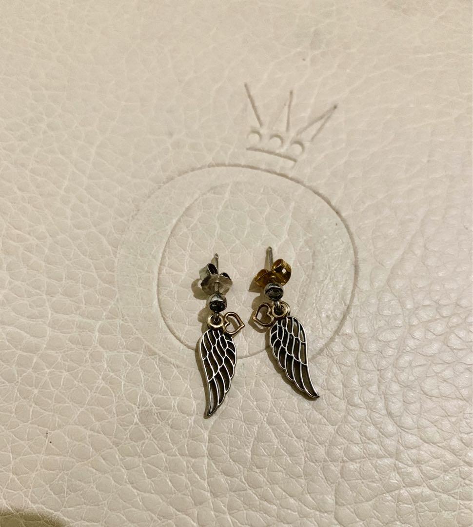 pandora wings earrings