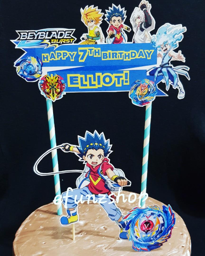 Beyblade Customized Name Birthday Paper Cake Topper Design Craft Handmade Craft On Carousell Beyblade Customized Name Birthday Paper Cake Topper Design Craft Handmade Craft On Carousell