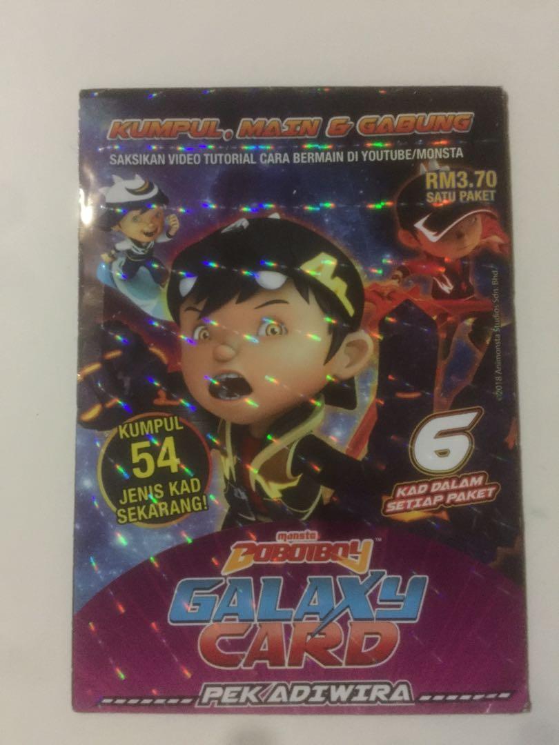 Boboiboy Galaxy Card Pek Adiwira Loose Single Pack Toys Games Board Games Cards On Carousell
