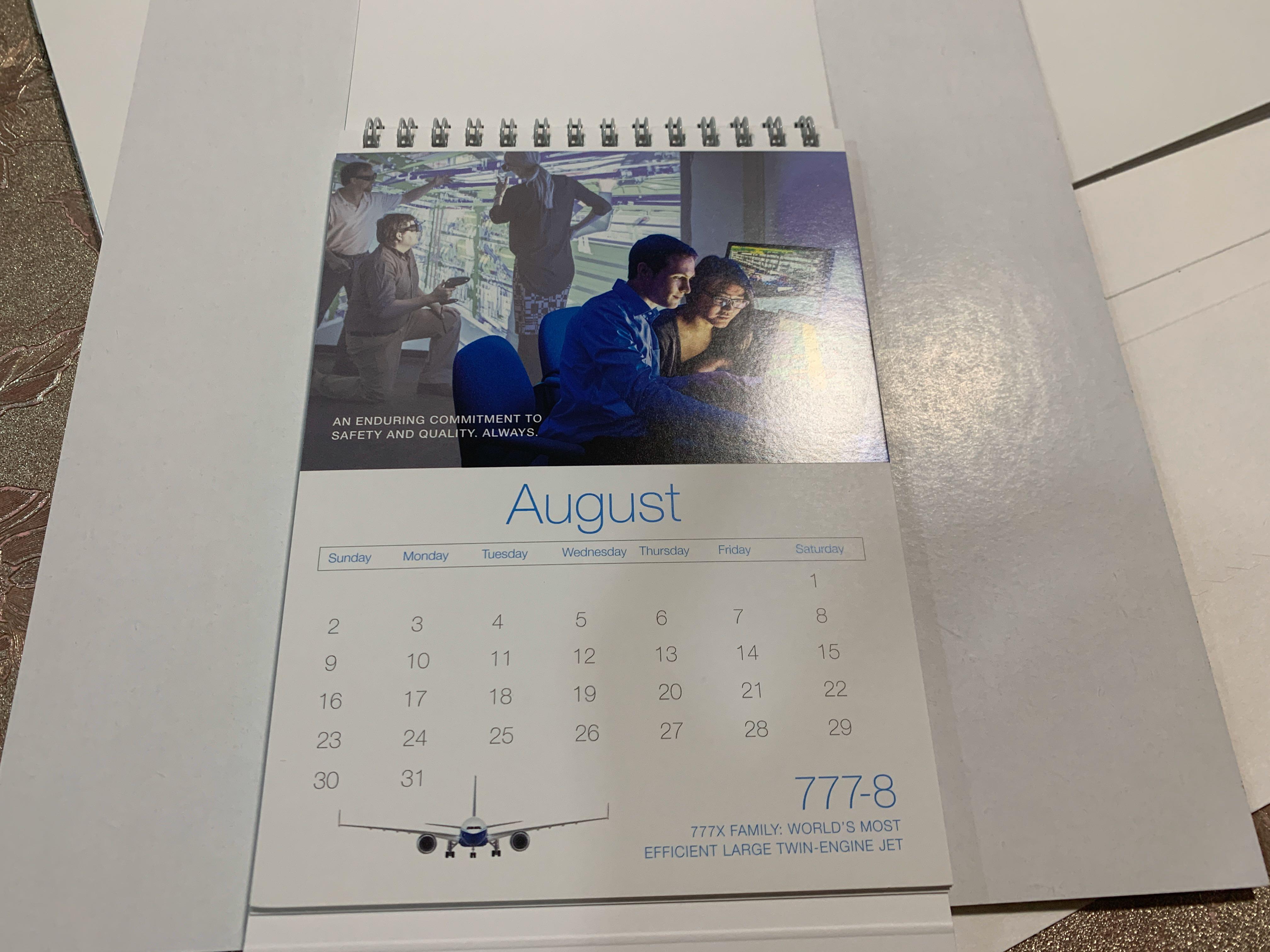 Boeing Calendar 2020, Everything Else on Carousell