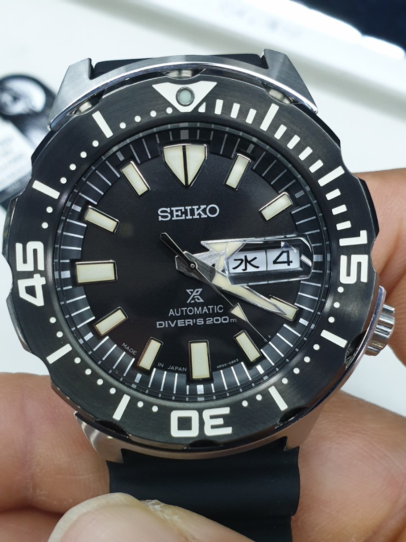 Brand new made in Japan Kanji day Seiko Tuna, Luxury, Watches on Carousell