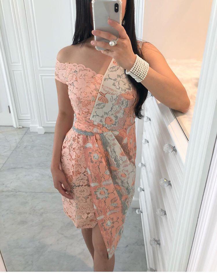 Batik off shoulder sale dress