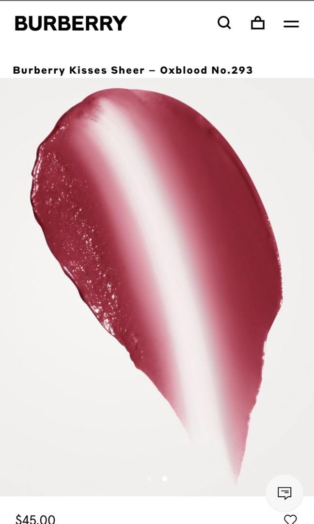 Burberry kisses sheer oxblood new arrivals