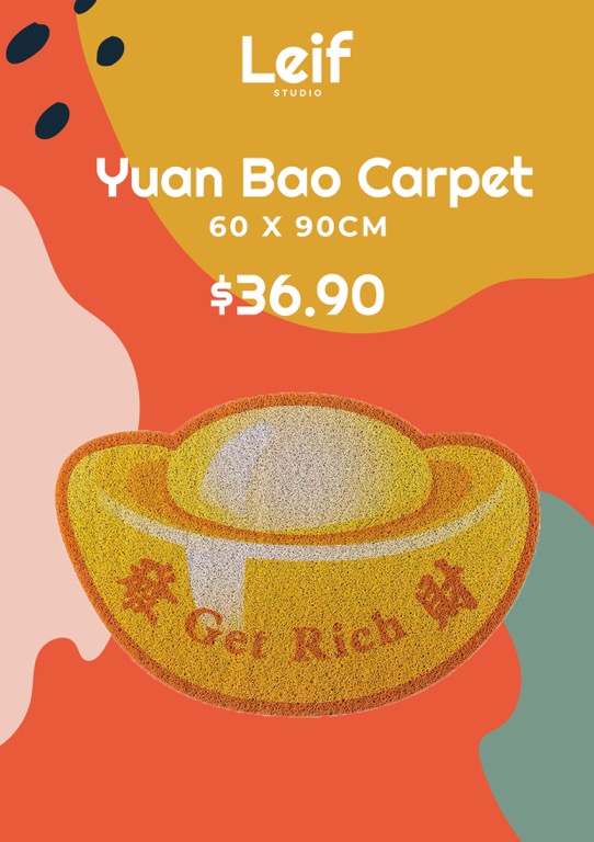 Chinese New Year Carpet Yuan Bao Furniture Home Decor Others On Carousell