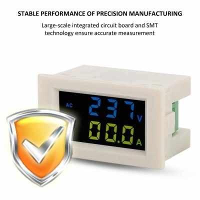 Voltmeter En Ampèremeter AC 40-400V Dubbel Digitaal Display Spanningsstroommonitor Ac 0 100a Ampere Paneelmeter Energieverbruiktester Voor Huishoudens Pzem 026