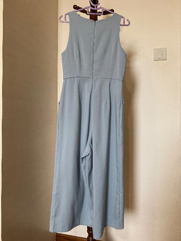 Dusty Blue Jumpsuit, Women's Fashion, Dresses & Sets, Jumpsuits on ...