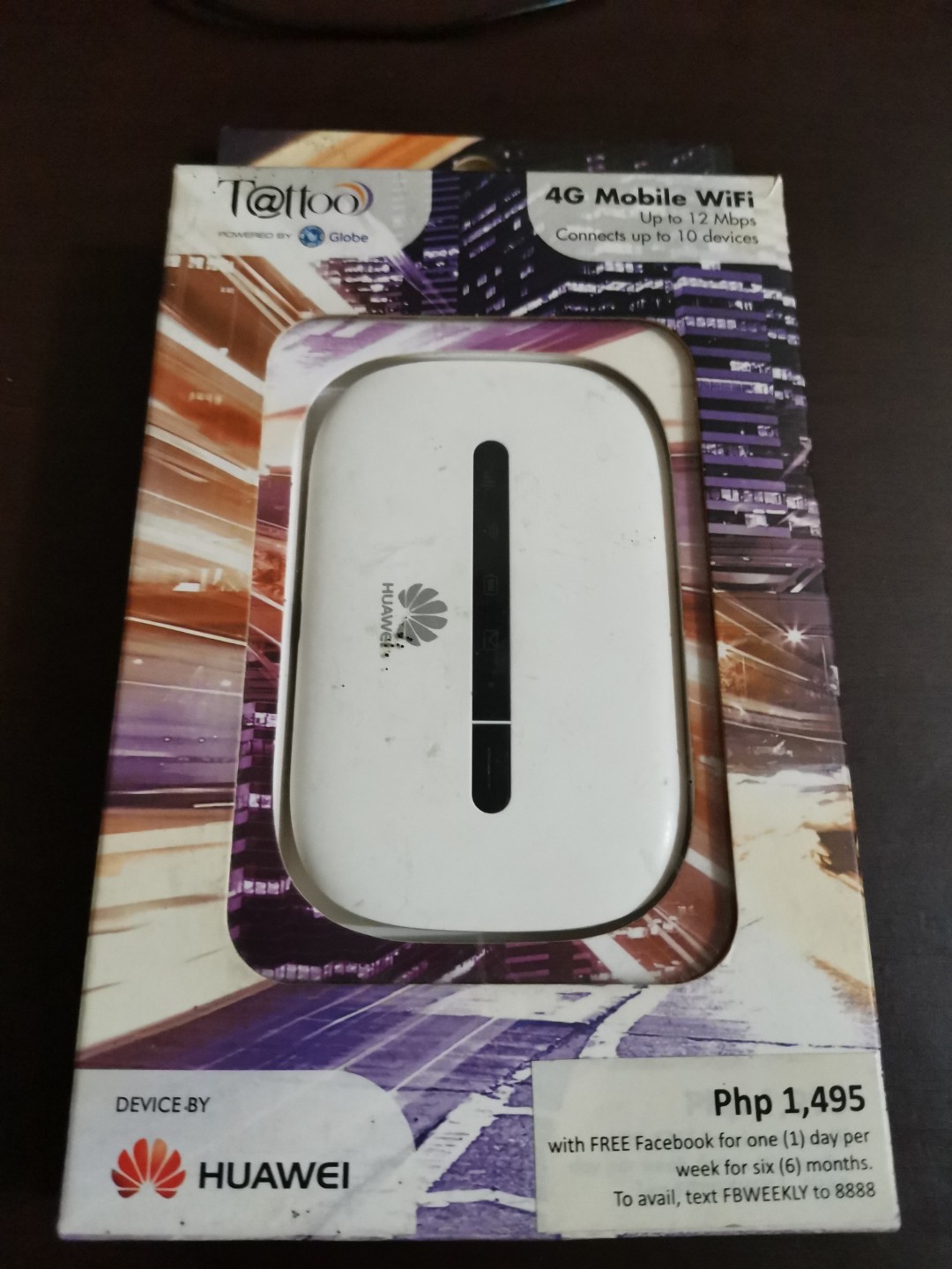 Huawei globe tattoo pocket wifi clearance
