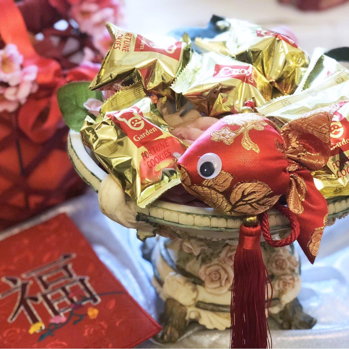 Garden Fortune Cookies Gift Box 30 pcs, Food & Drinks, Gift Baskets