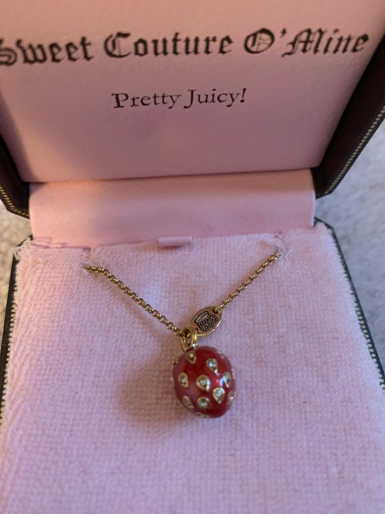 Juicy Couture Strawberry Charm Necklace Women s Fashion Jewelry