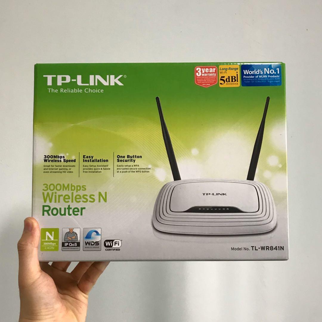 Like New Tp Link Tl Wr841n 300mbps Wireless N Router Electronics Computer Parts Accessories On Carousell