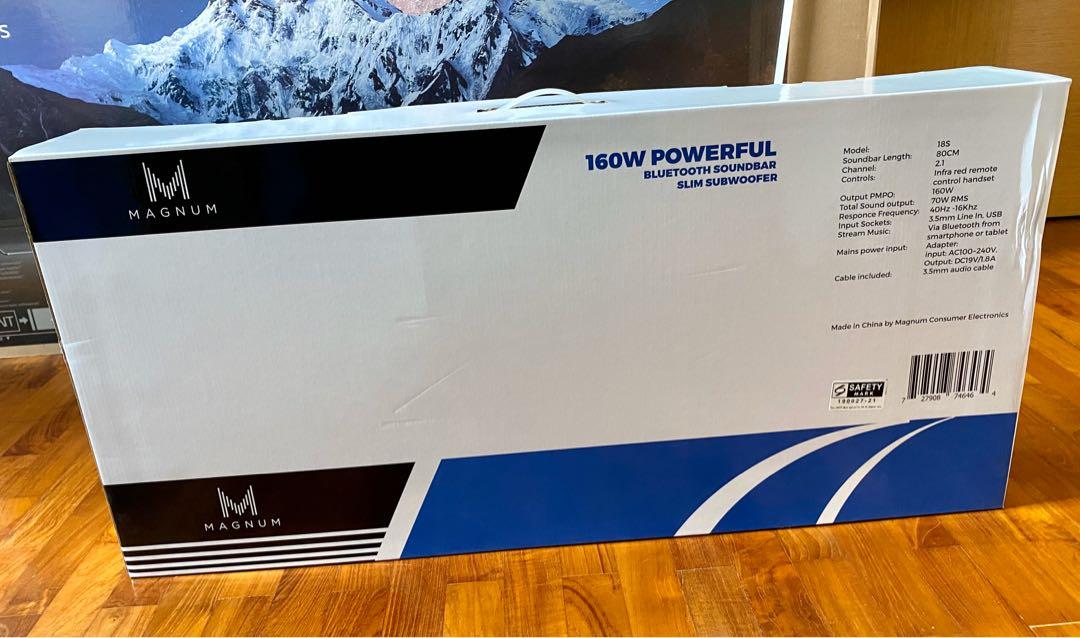 Magnum 18S 2.1 ch Bluetooth soundbar subwoofer Audio Soundbars