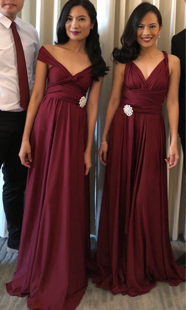 Infinity dress sale maroon