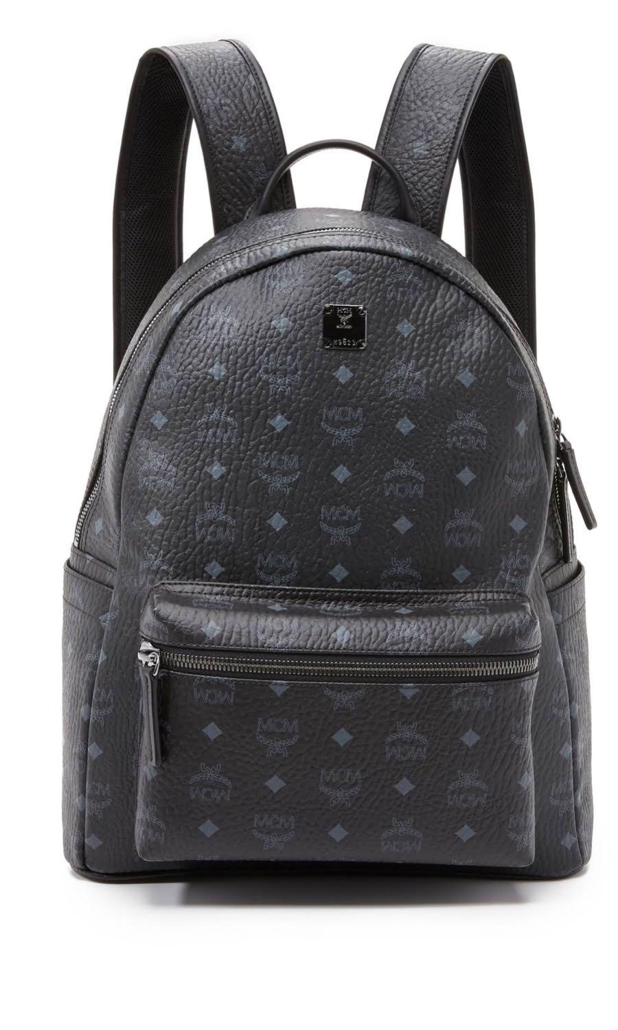 MCM large black backpack New with cards from MBS