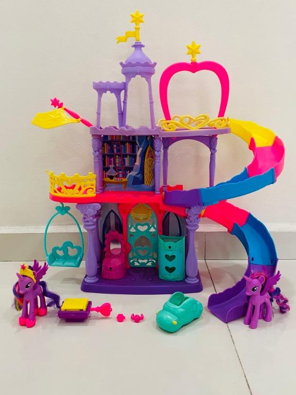 my little pony castle with slide