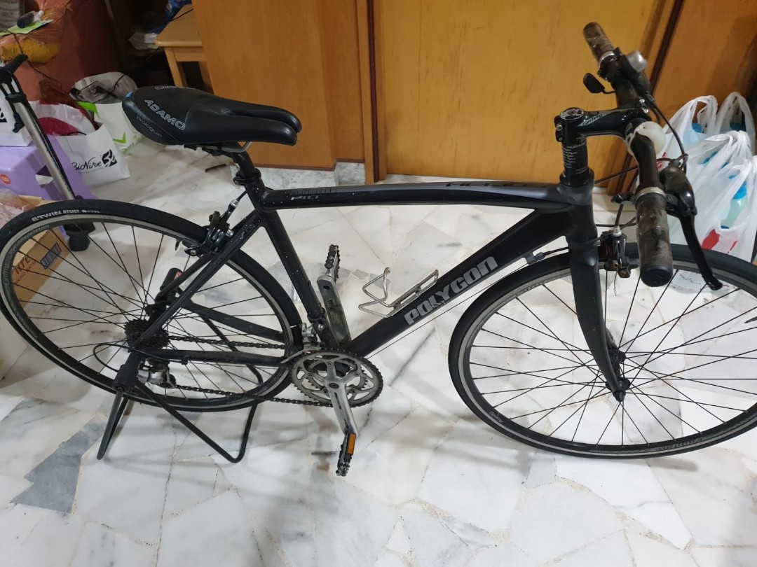 Polygon flat bar road bike sale