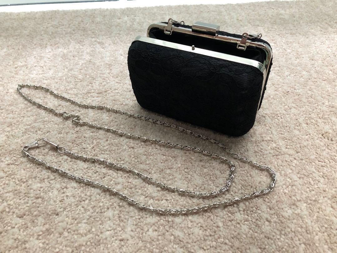 Bijoux Terner Evening clutch purse with detachable strap chain, color: Gold  | eBay