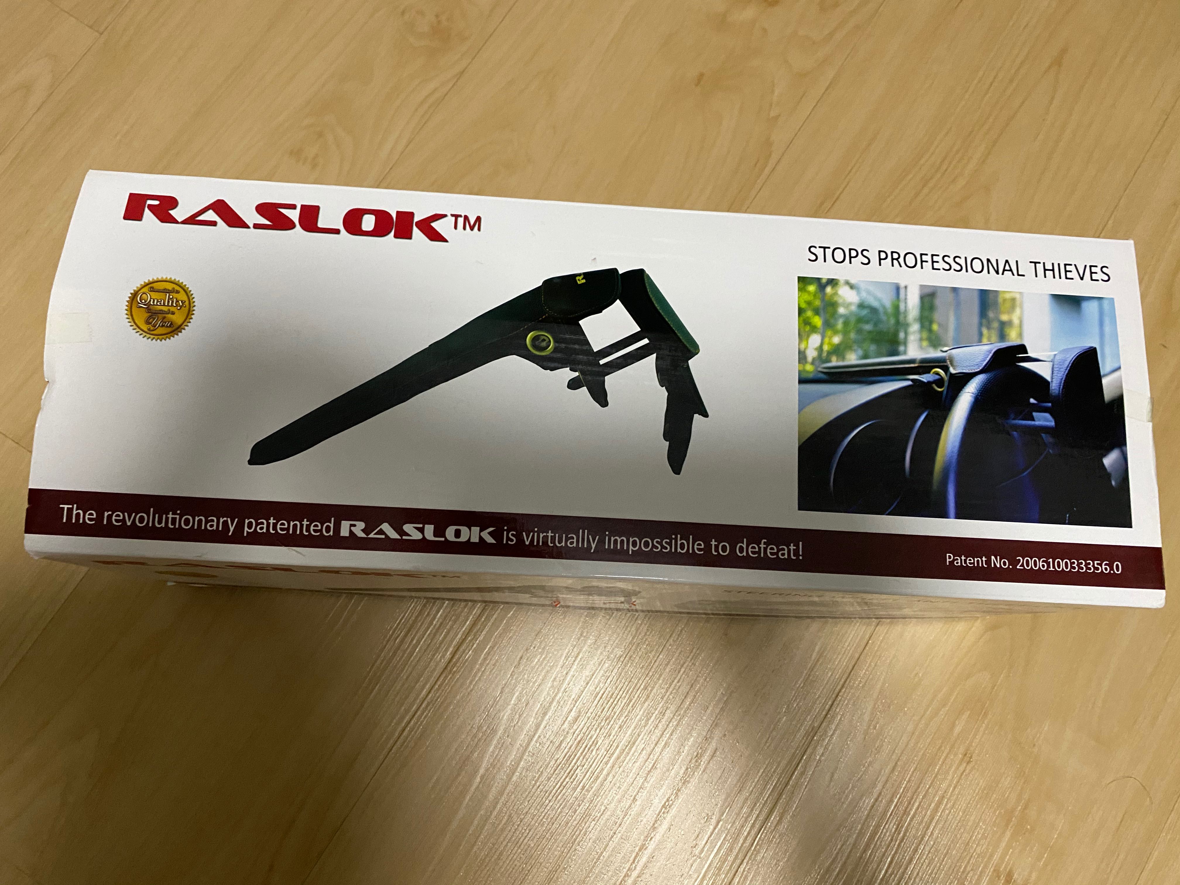 Raslok Steering Wheel Lock rental model EL6580, Car Accessories
