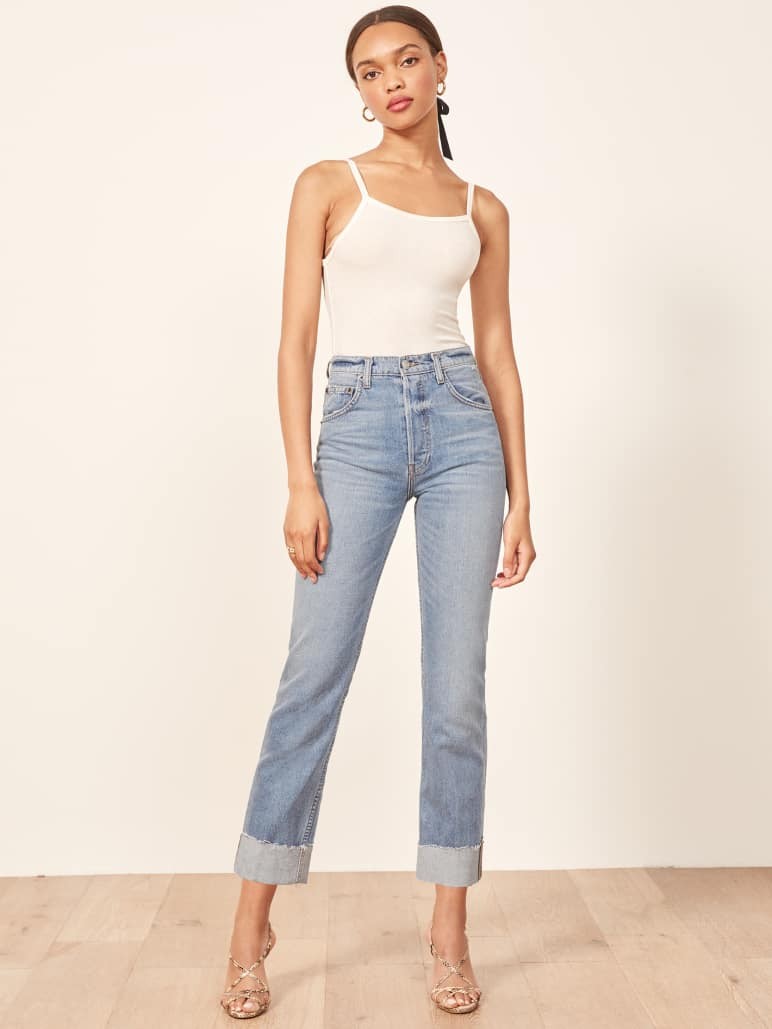 Reformation Cynthia High Relaxed w Cuff 
