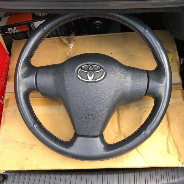 Toyota vios sales steering wheel size