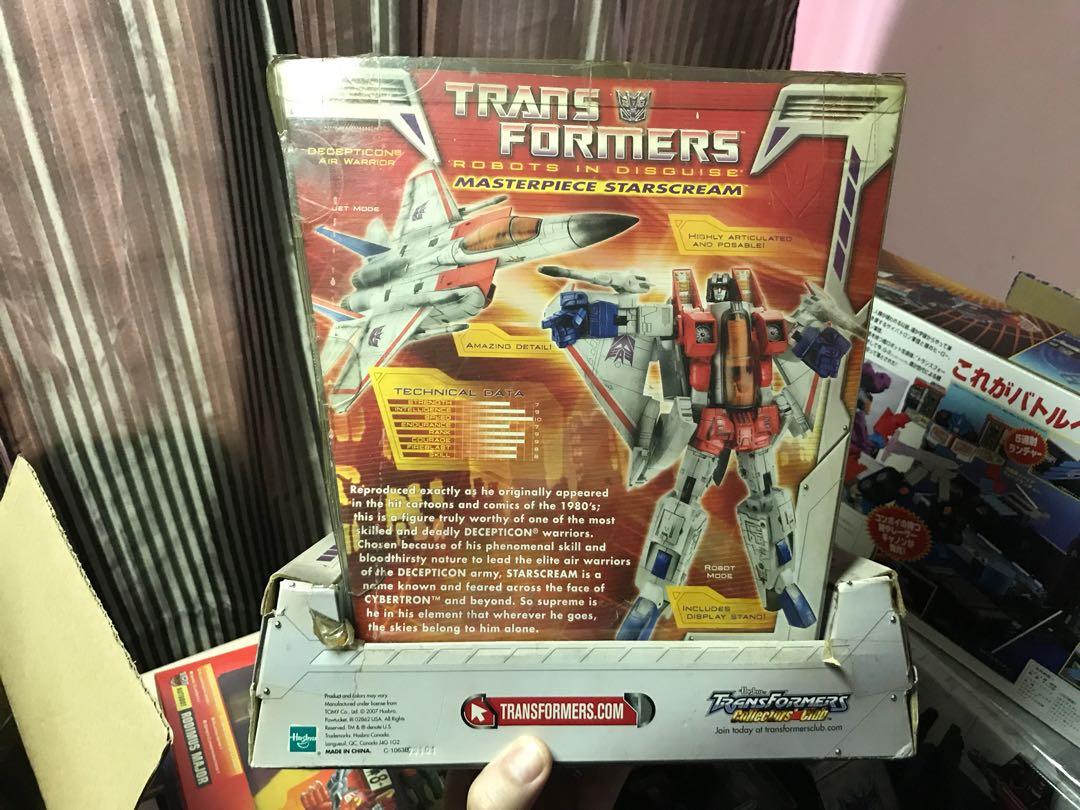 Transformers Masterpiece MP-03 Starscream BIB, Hobbies & Toys ...