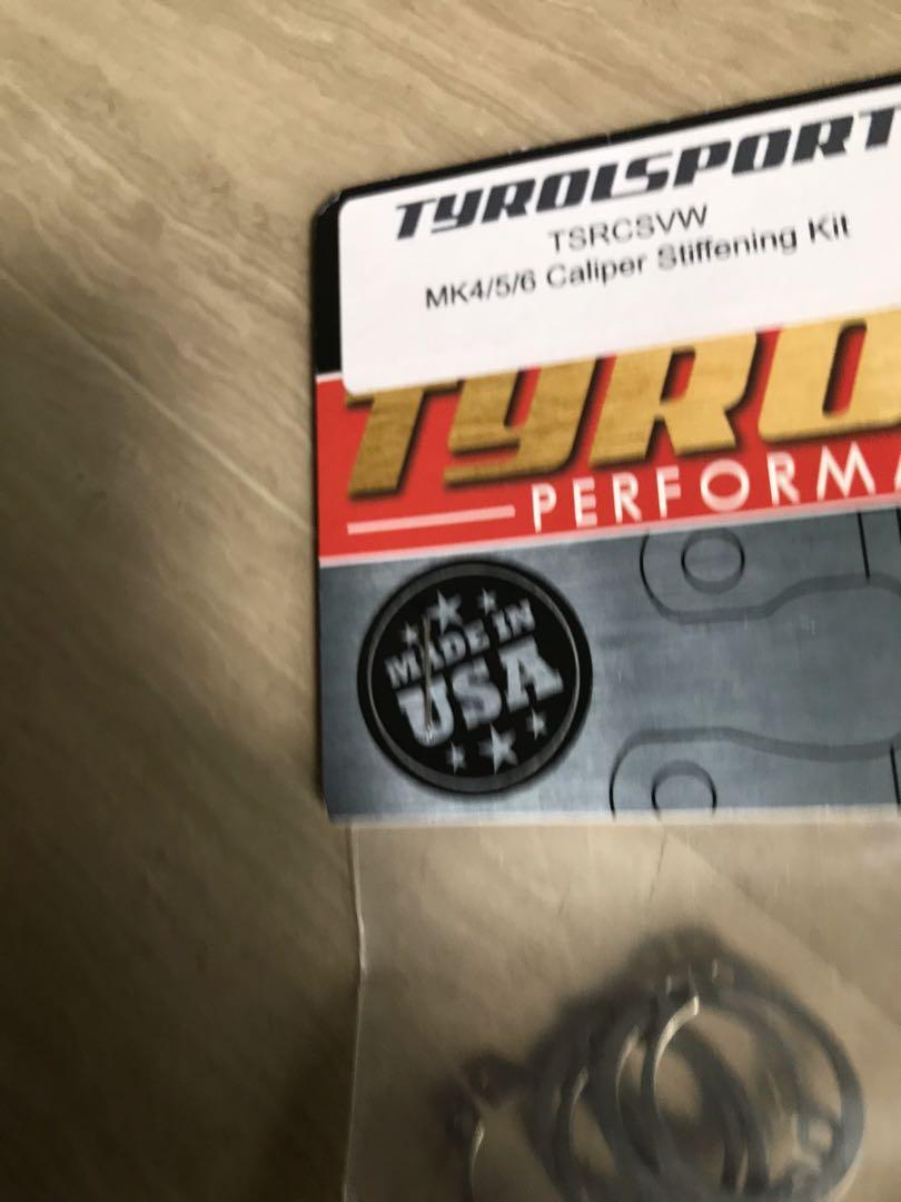 TyrolSport Brake Caliper Stiffening Kit VW MK4 MK5 MK6 and Audi, Car