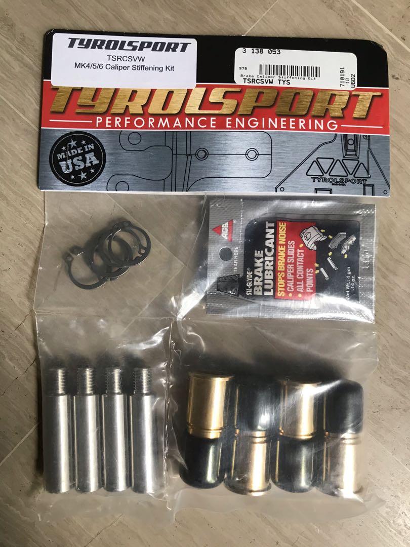 TyrolSport Brake Caliper Stiffening Kit VW MK4 MK5 MK6 and Audi, Car
