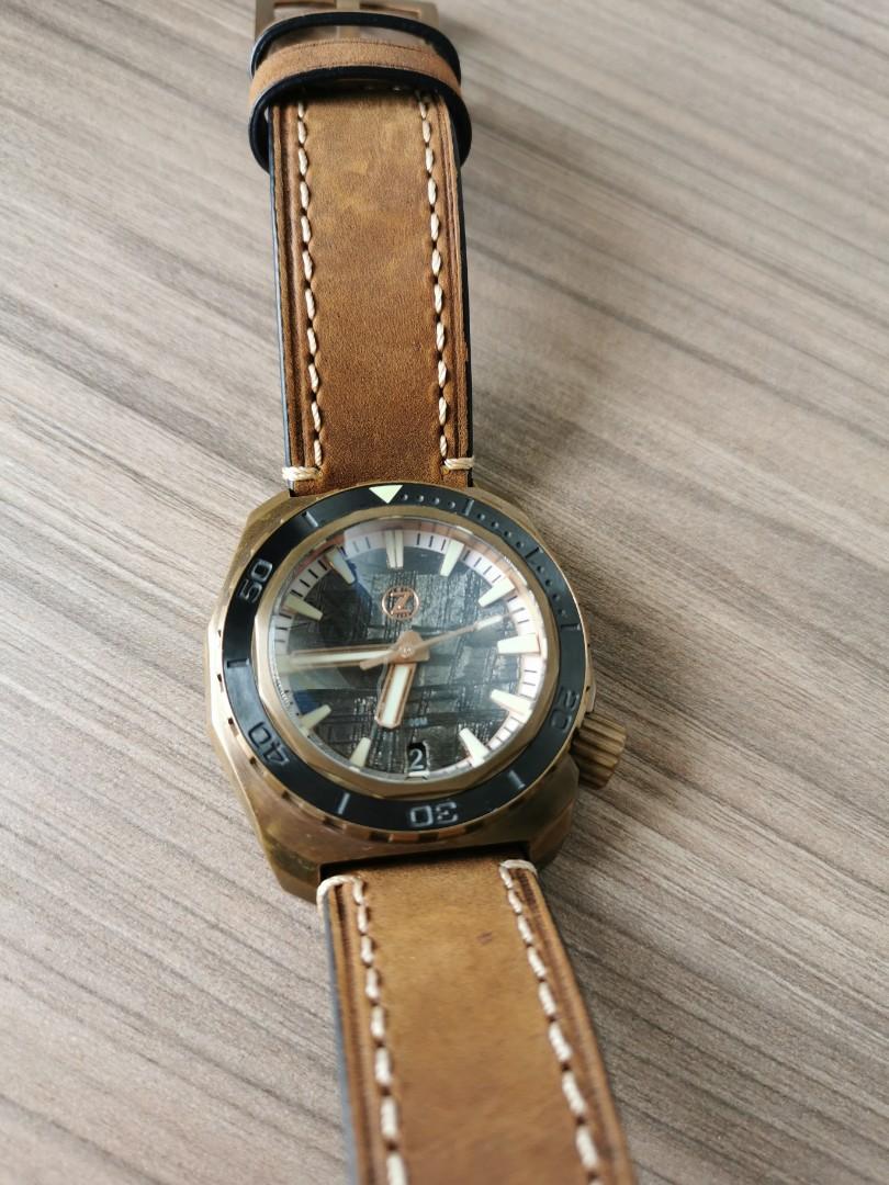 Zelos Hammerhead Bronze with Meteorite Dial Mobile Phones Gadgets Wearables Smart Watches on Carousell