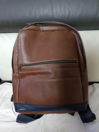 Hand Made Leather Laptop Backpack
