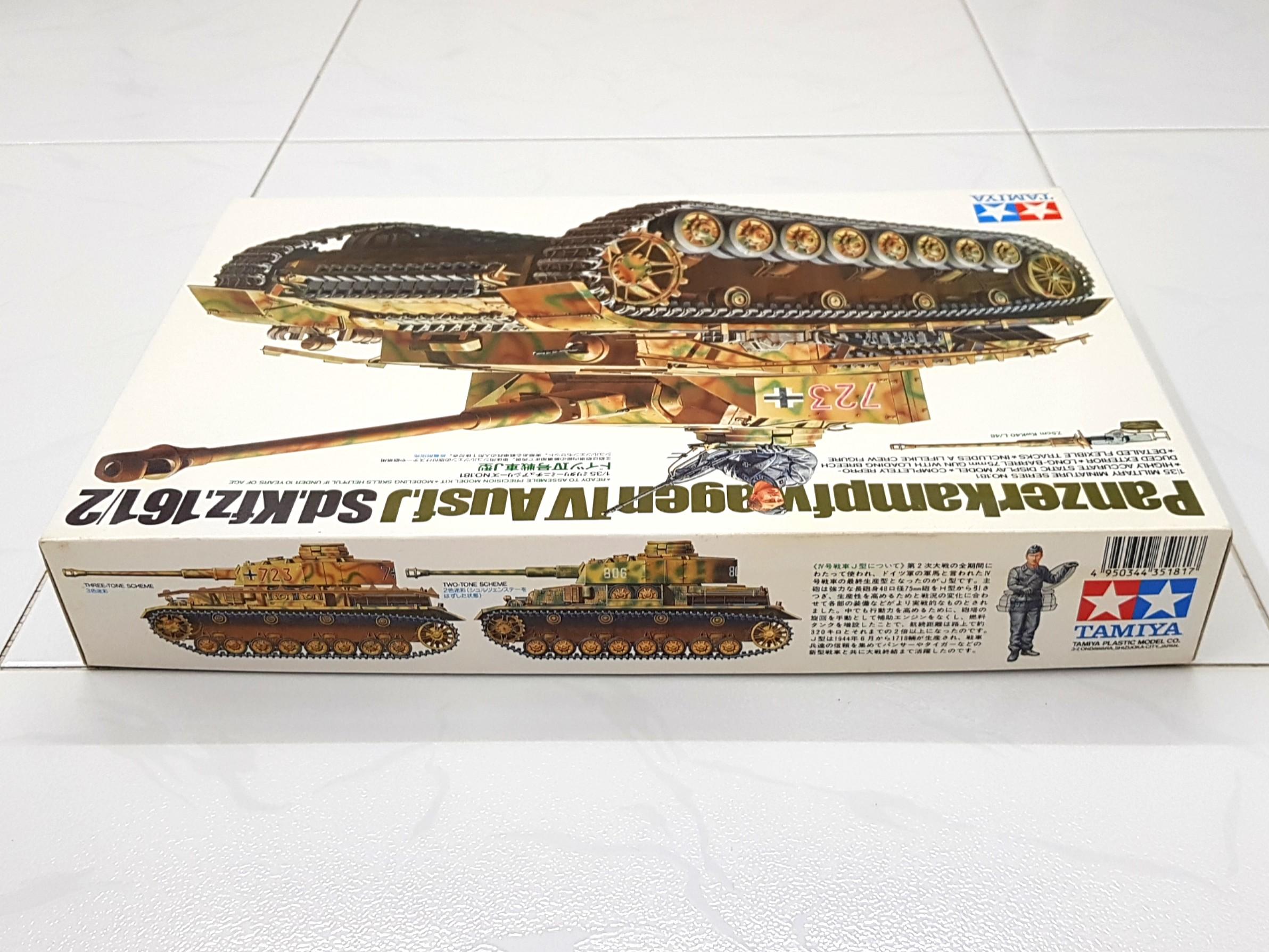 Maquette Char Panzer IV Ausf.J - Échelle 1/35 - Tamiya 35181 - Plastique à Monter Et Peindre