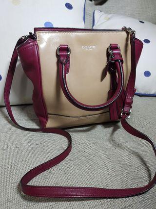 Coach 2 tone side hand/sidebag
