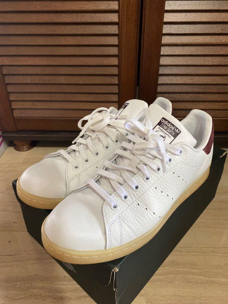 adidas stan smith maroon