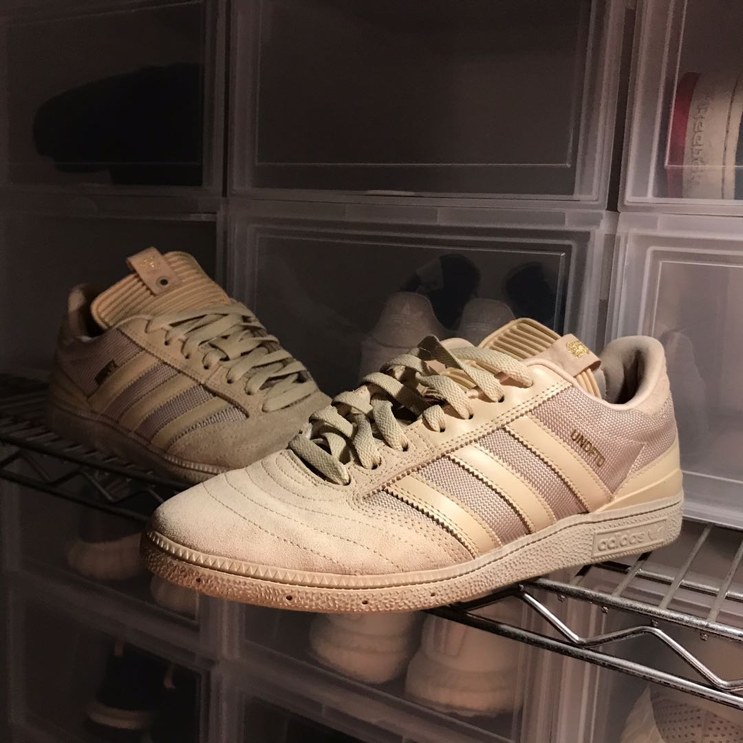 Adidas X Undefeated busenitz dune gold us8 Men s Fashion Footwear Sneakers on Carousell