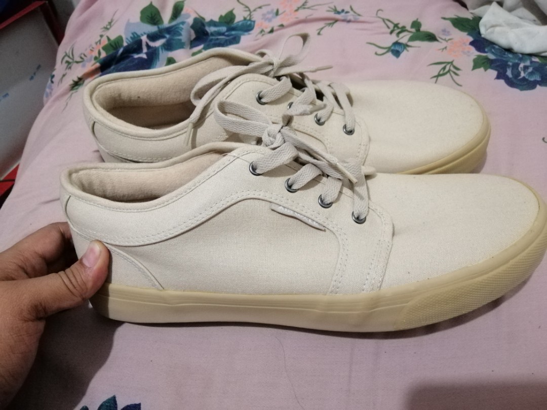 beige color sneakers