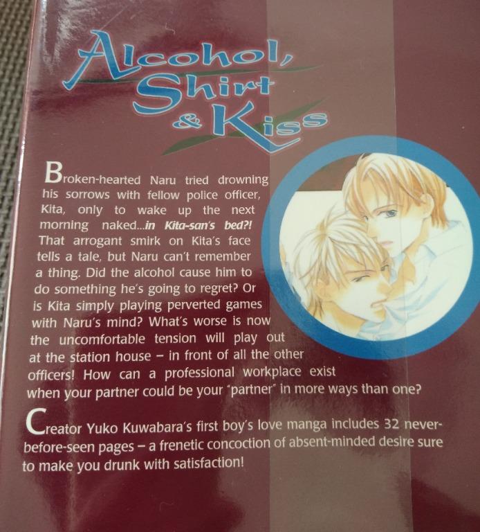 Alcohol Shirt Kiss English Bl Yaoi Manga Japanese Comics Books