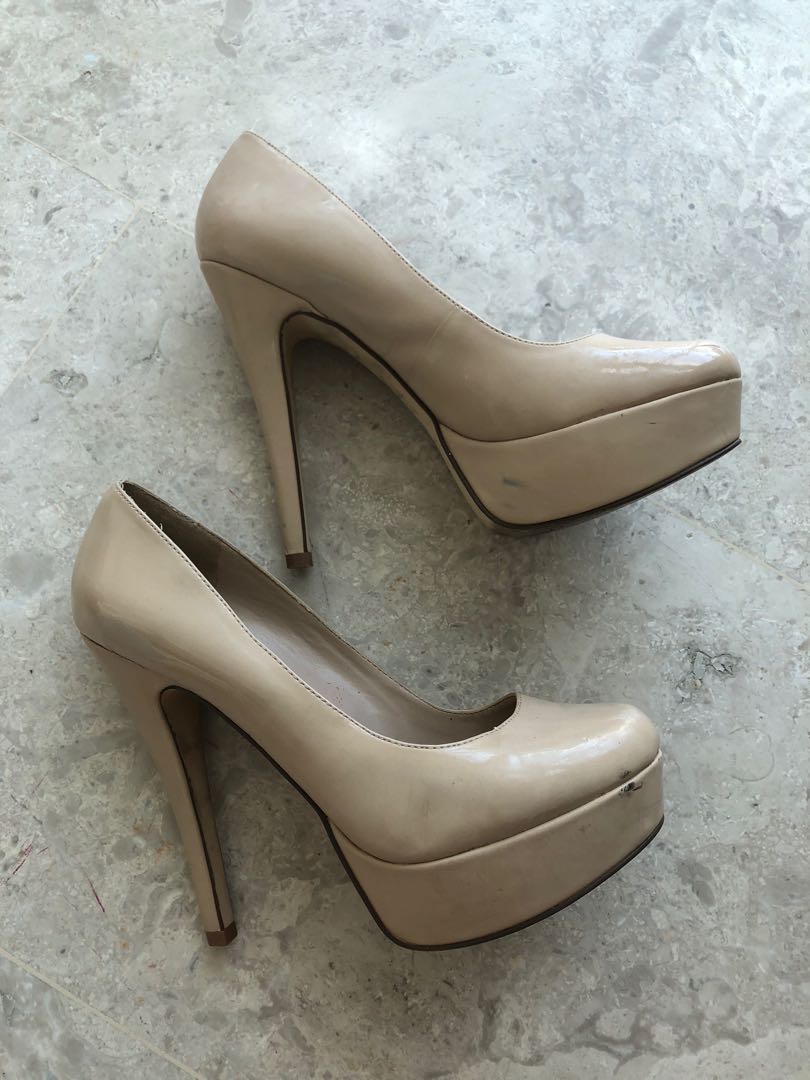 Aldo cream high heels, Women's Fashion 