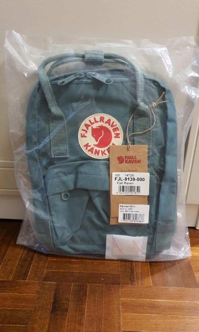 kanken mini backpack frost green