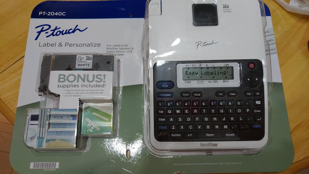 Brother P-touch PT-2040c 標籤機套裝標籤帶- Carousell