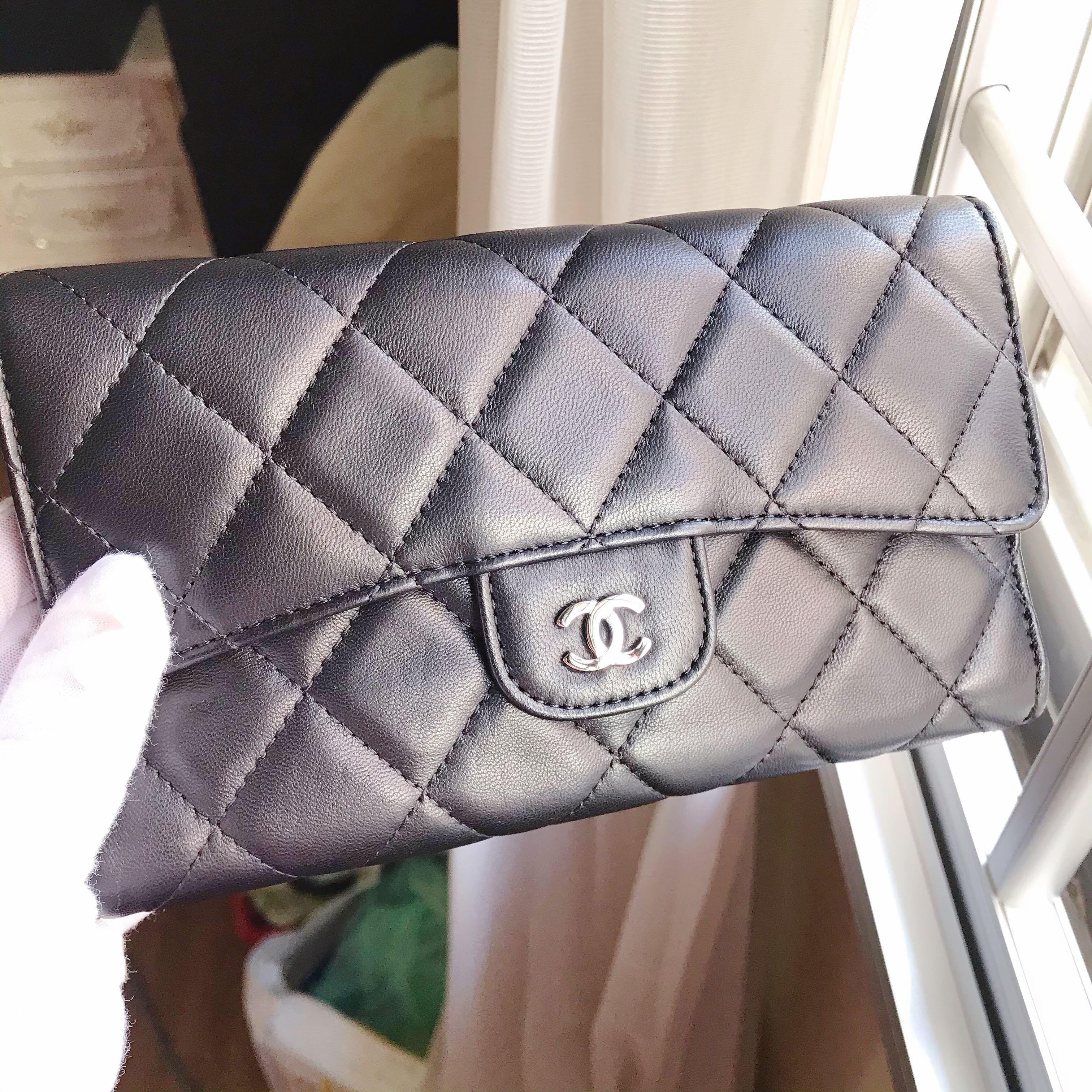 Chanel Classic Flap Long Wallet, Luxury, Bags & Wallets on Carousell