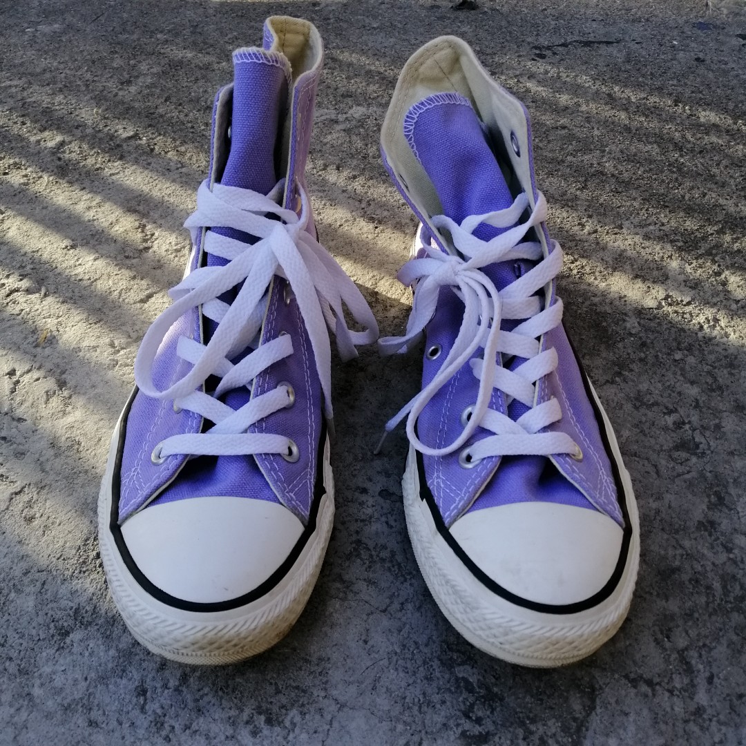 converse high cut violet